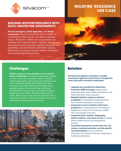 Use Case - Wildfire Resilience